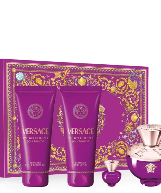 Versace Dilan purple pour femme 100ml edp + 5ml edp + 100ml body lotion + 100ml shower gel