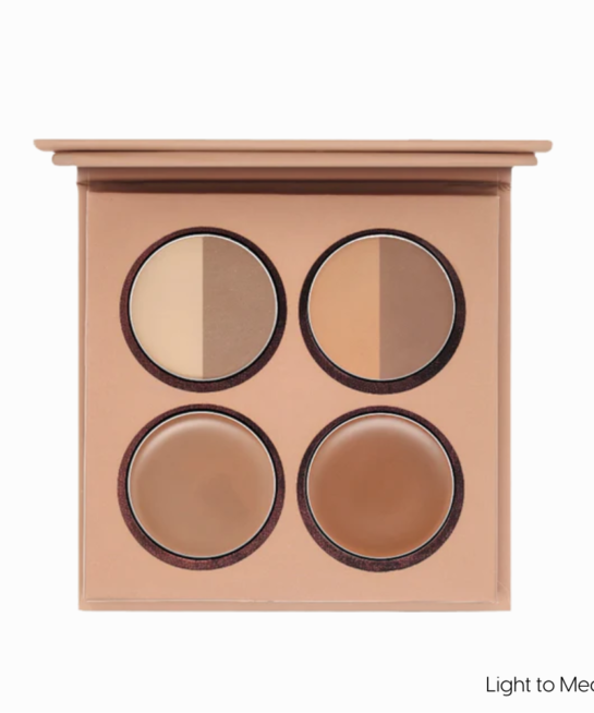 Kara beauty better brows-compact brow palette-medium to dark
