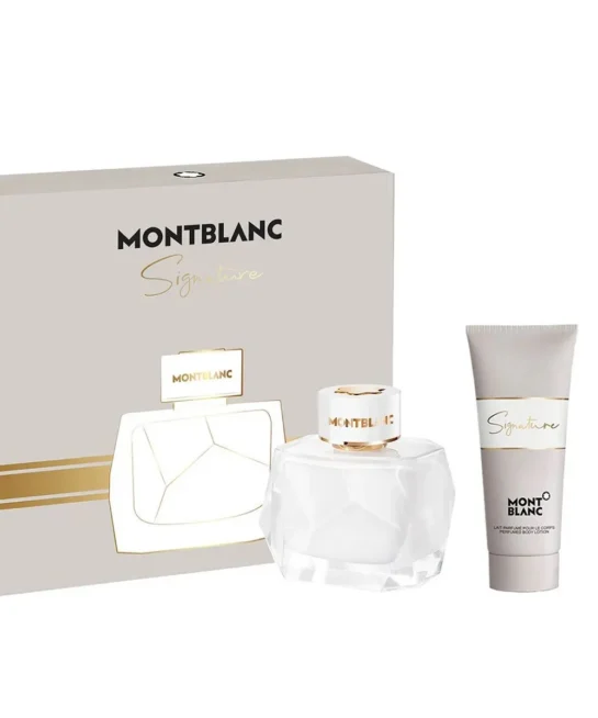 Montblanc signature 90ml edp + 7.5 edp + 100ml body lotion